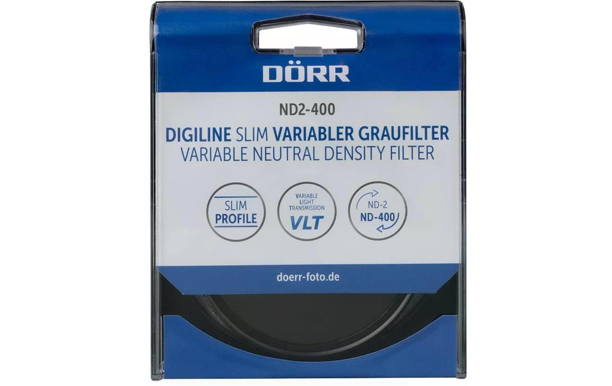 Dörr Digiline Slim ND2-400 Variabler Graufilter 55 mm – 1–8,5 Stufen – Schwarz