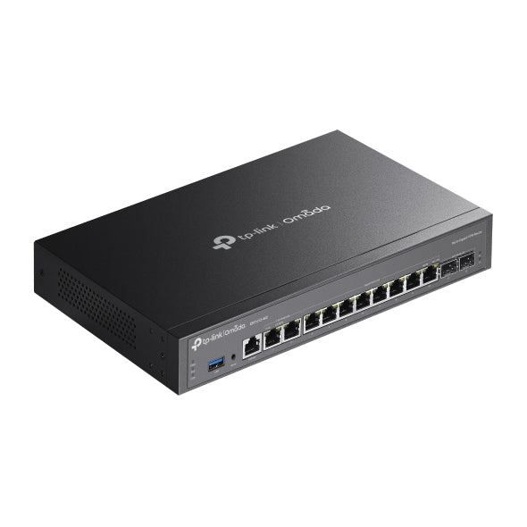 TP-Link ER7412-M2 VPN-Router – 2× 2,5GbE WAN, 7× 1G LAN, 2× SFP, 1× USB, Omada-Plattform