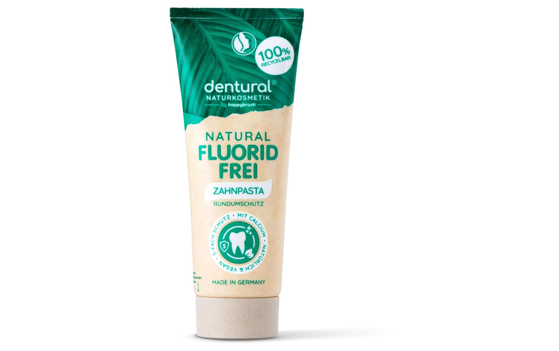 happybrush Zahnpasta – fluoridfrei, Minze – 75 ml