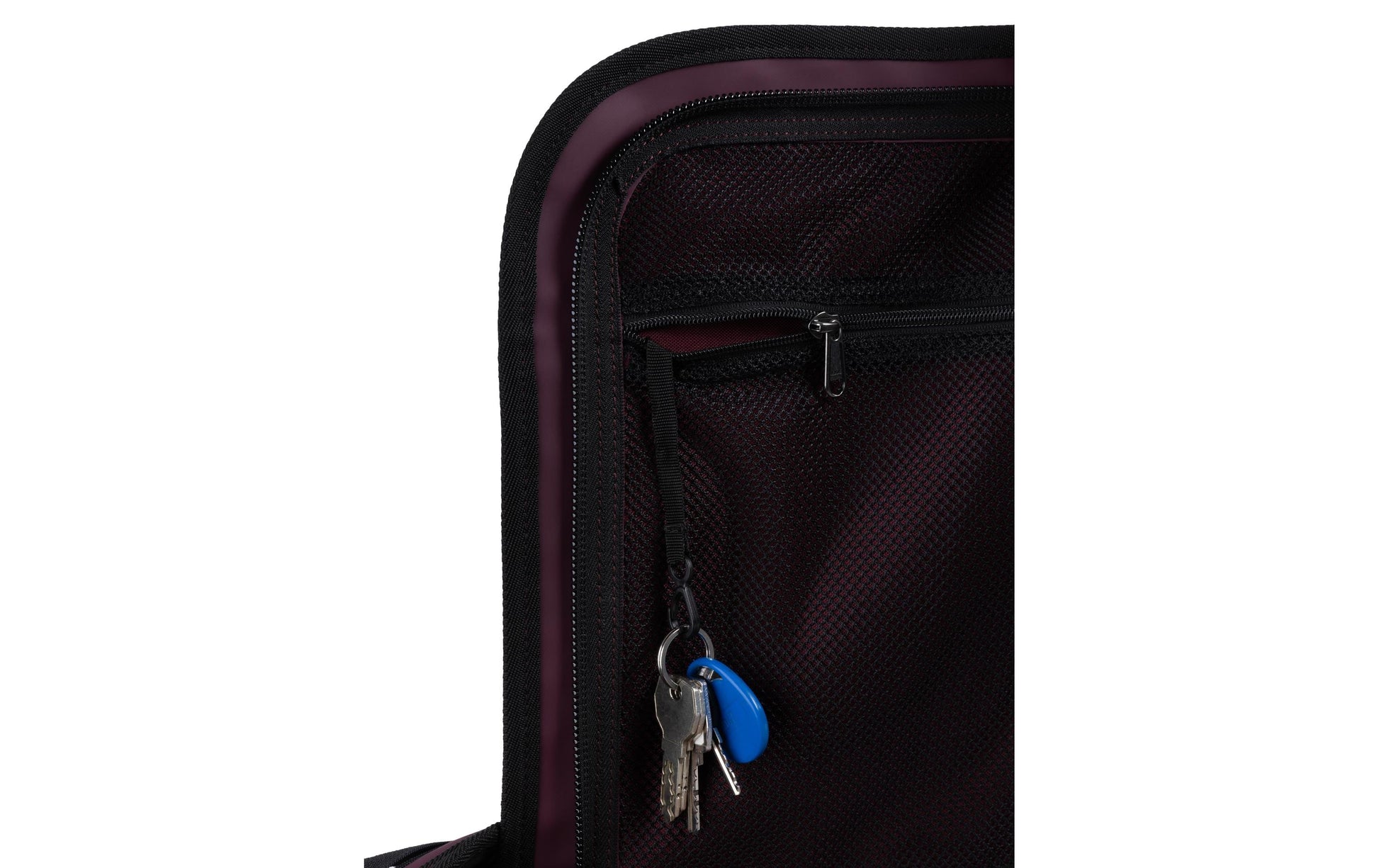KOOR Sporttasche Sooma – 70 l, aus rPET, dunkelrot, 38,5 × 38,5 × 73 cm