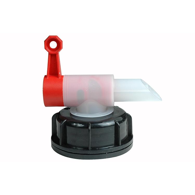 Weitaclean Abfüllhahn – für 5 l und 10 l Kanister, Kunststoff, rot/schwarz/transparent, 130 Stk.