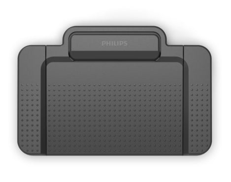 Philips ACC2310 Fussschalter – USB, 3 Pedale, Schwarz