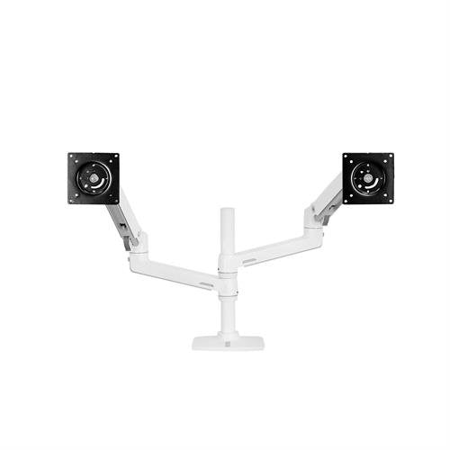 Ergotron LX Dual Stacking Arm – Monitorarm, Dual, bis 24", 18,1 kg, Lift, Weiss