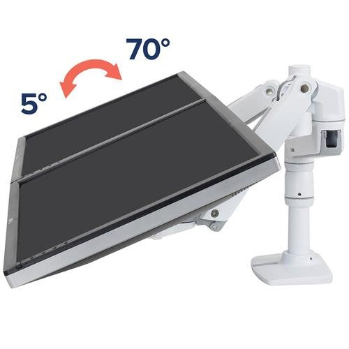 Ergotron LX Dual Stacking Arm – Monitorarm, Dual, bis 24", 18,1 kg, Lift, Weiss