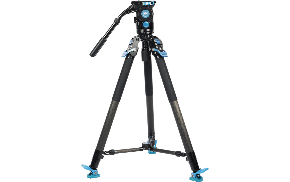 Sirui SVT75Pro+SVH15 Videostativ – inkl. Fluid-Kopf, 3 Sektionen, 75–153 cm – 25 kg