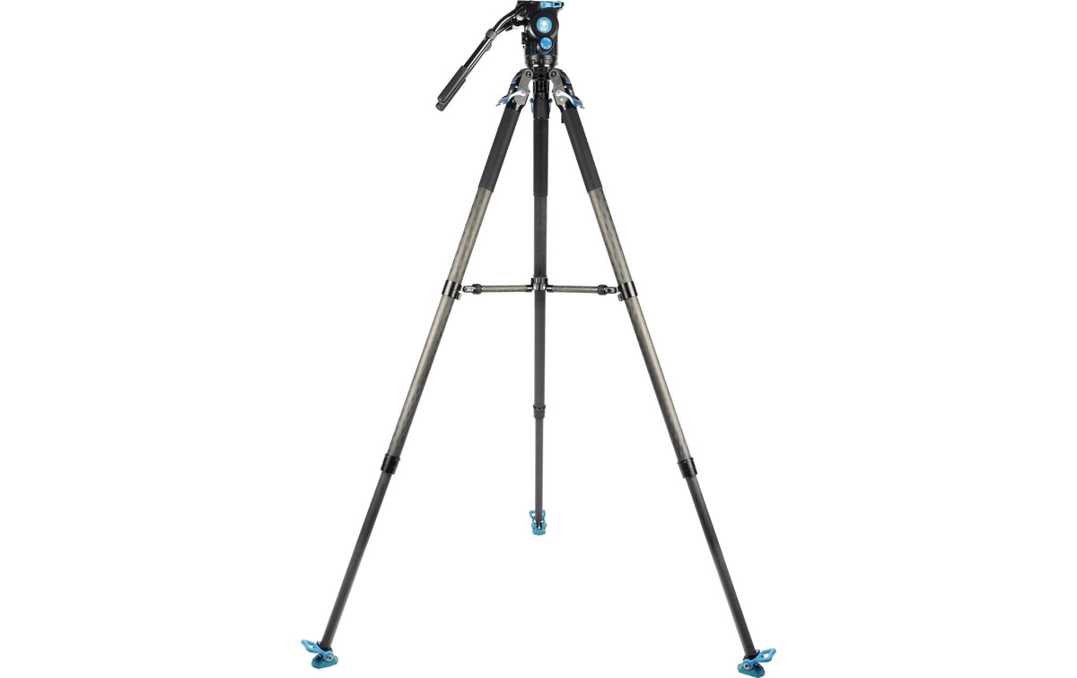 Sirui SVT75Pro+SVH15 Videostativ – inkl. Fluid-Kopf, 3 Sektionen, 75–153 cm – 25 kg