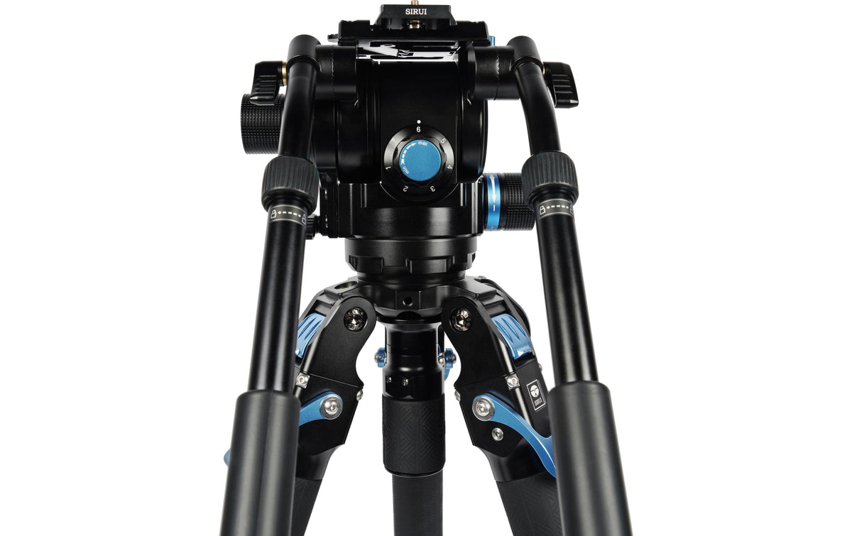 Sirui SVT75Pro+SVH15 Videostativ – inkl. Fluid-Kopf, 3 Sektionen, 75–153 cm – 25 kg