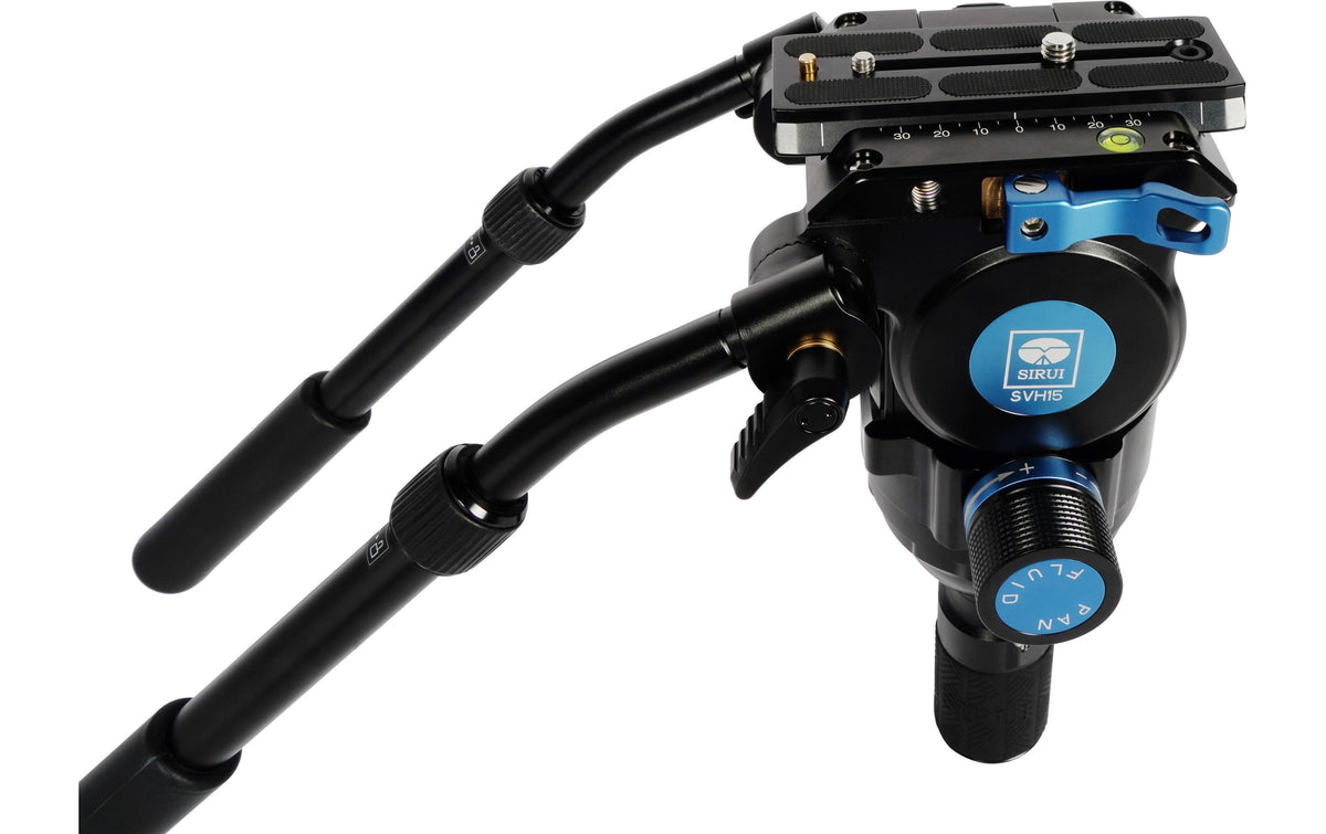 Sirui SVH15 Fluid-Videokopf – Traglast 15 kg, 360° Pan – 1/4"/3/8" – 3,7 kg