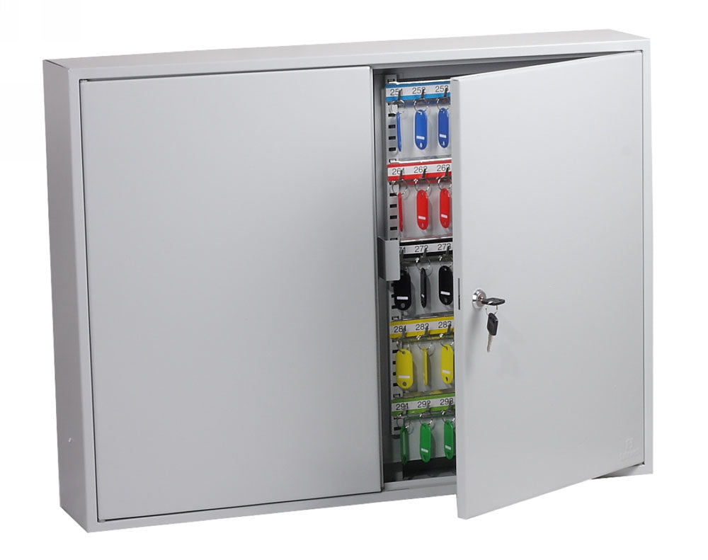 Phoenix Safe Co. Phoenix KC0607K – Schlüsselschrank, für 600 Schlüssel, Zylinderschloss, Grau, 730 × 205 × 550 mm