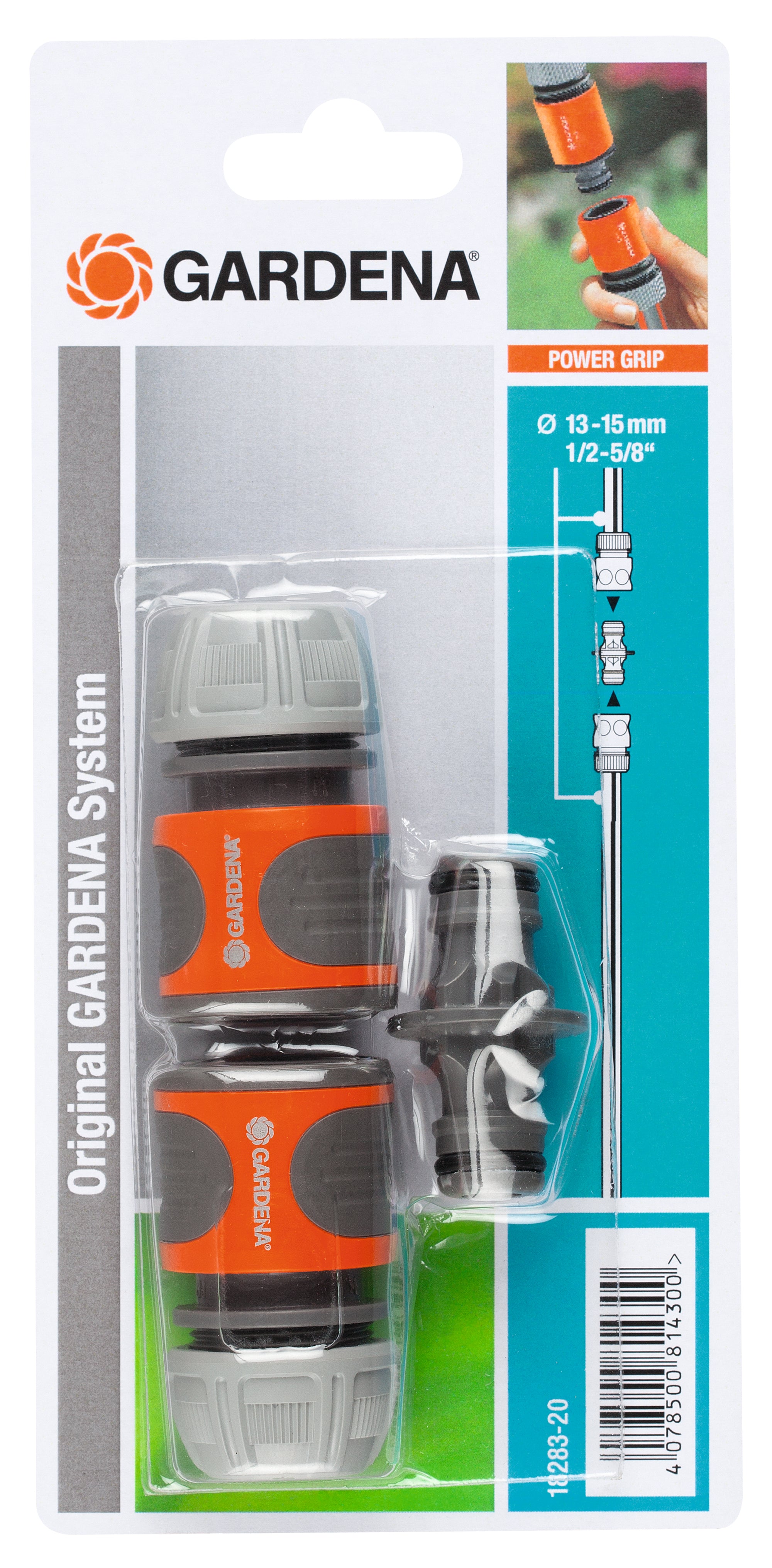 Gardena Schlauchkupplung 13 mm (1/2") Kunststoff – 1 Stk