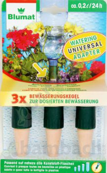 Blumat Flaschenadapter – für Flaschen 0,25–2,0 l – 3er-Pack