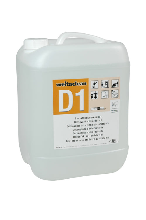 Weitaclean D1 Desinfektionsreiniger – parfümfrei, Flüssigkeit, Kanister – 10 l