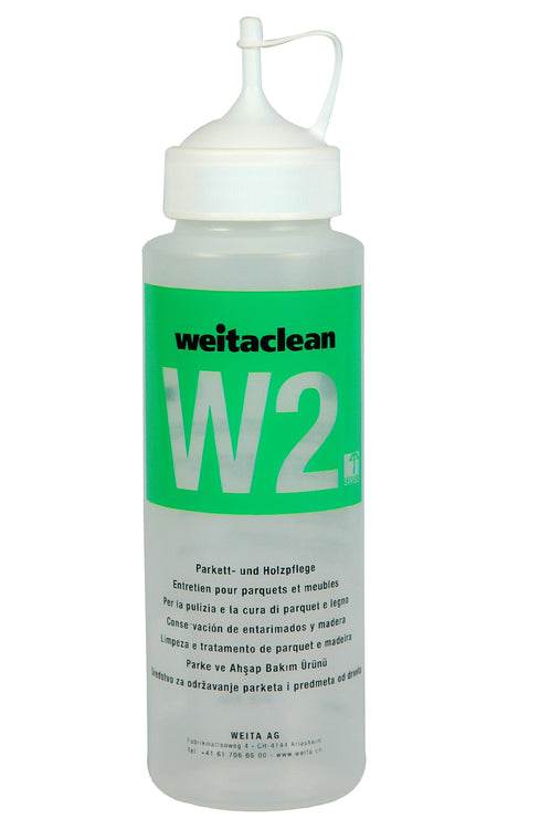 Weitaclean W2 Holz-/Möbelpflege für Parkett/Holz/Korkböden – Flüssigkeit, Flasche – 500 ml