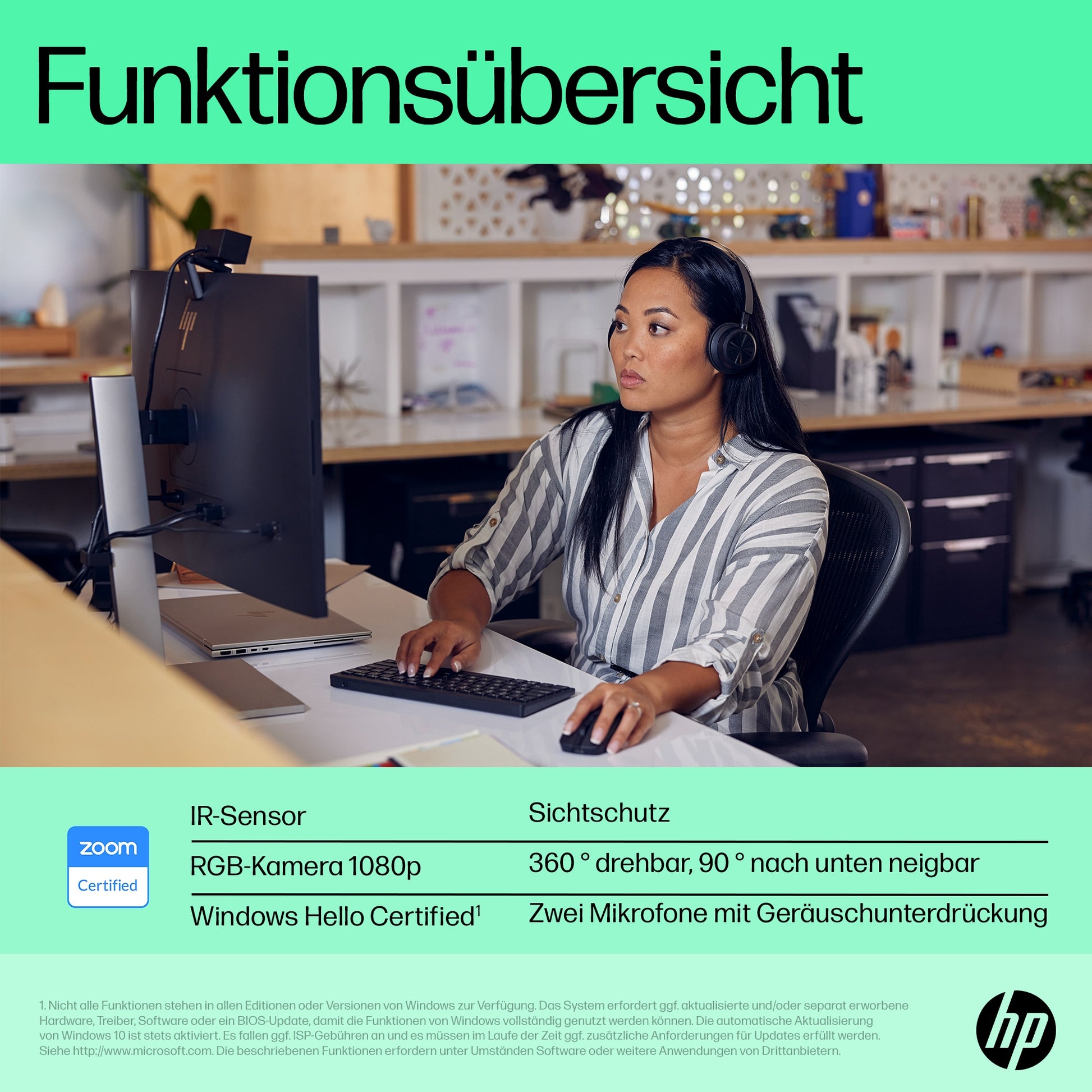 HP 625 – Webcam – Full HD 1080p