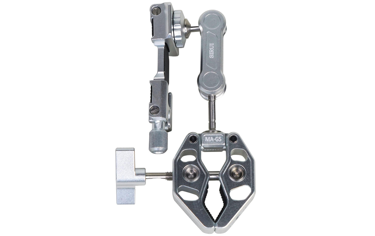 Sirui MA-GS Magic-Arm-Set – Aluminiumlegierung, 1/4" & 3/8" Gewinde – 103,4 × 92,6 × 37,5 mm – Silber