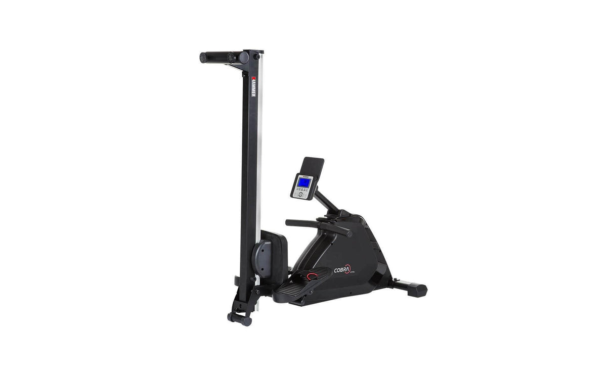 HAMMER Rudergerät Cobra XTR Plus II, 130 kg, 232 × 55 × 75 cm – Schwarz