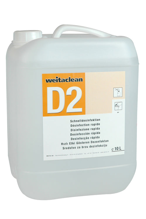Weitaclean D2 Schnelldesinfektion – für Böden, Maschinen & Werkzeuge – Flüssigkeit – 10 l