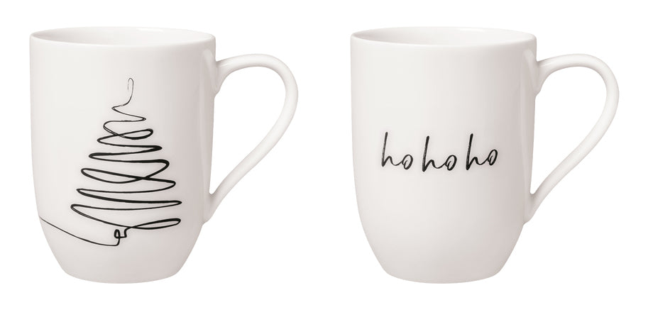 Villeroy & Boch Statement Tasse – 2er Set, 290 ml, Ø 7,9 cm, Porzellan, spülmaschinenfest