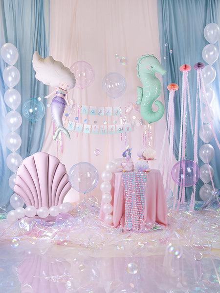 PartyDeco Folienballon Meerjungfrau – mehrfarbig – 111 × 63 cm – 1 Stk