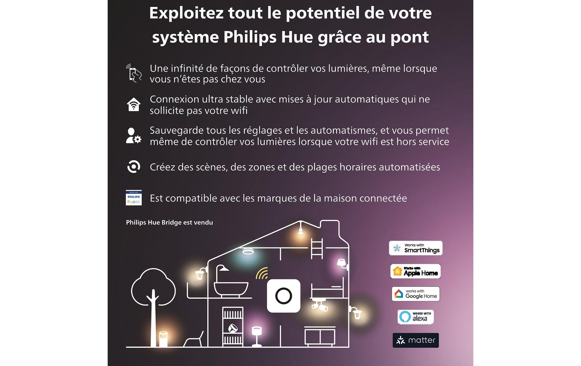 Philips by Signify Philips Hue Aussenwandleuchte – ZigBee – für Philips Hue – schwenkbar, dimmbar – Schwarz – Metall
