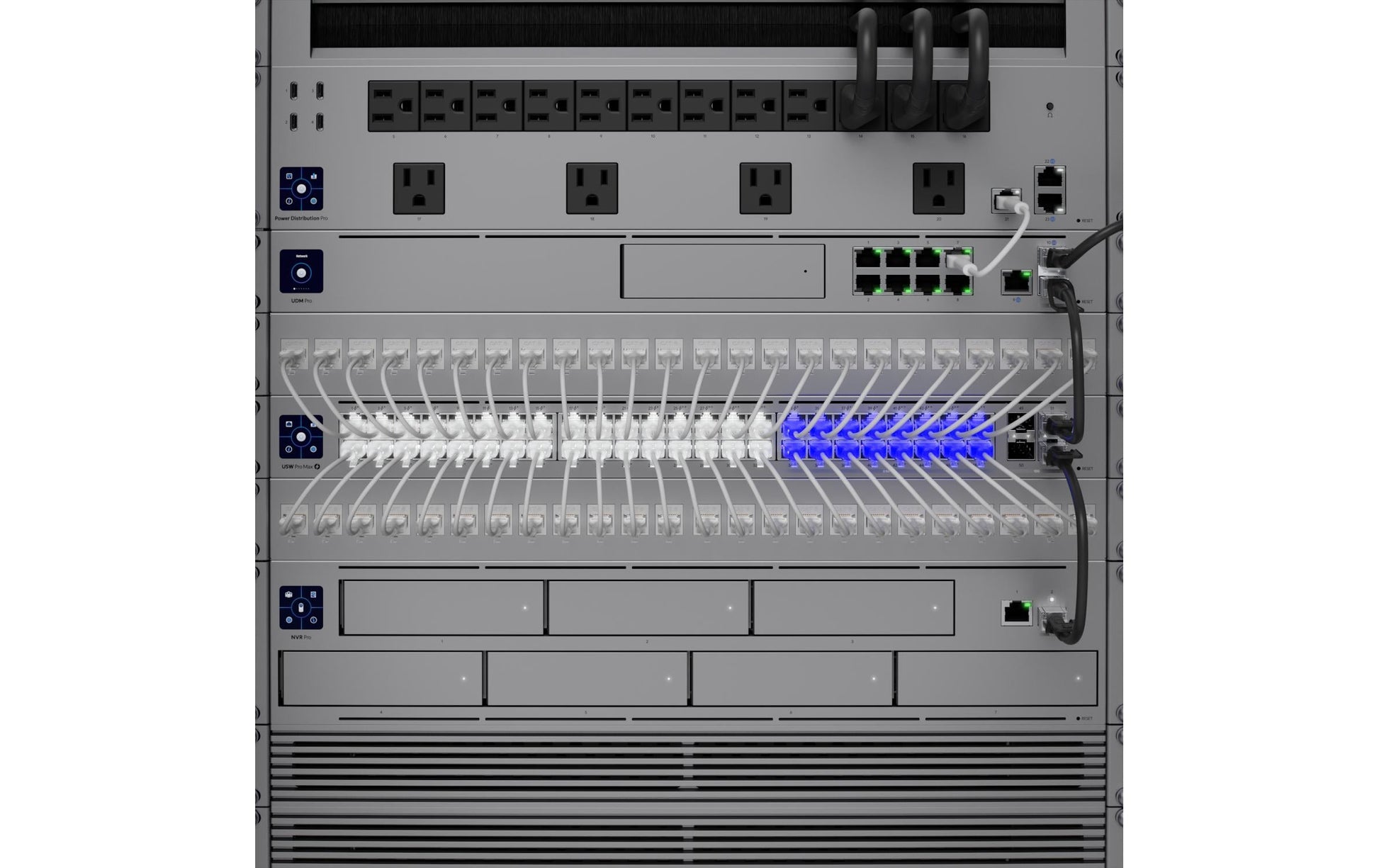 Ubiquiti UniFi Pro Max 48 – Managed Switch – 32×GbE, 16×2.5G, 4×SFP+, L3, PoE+/PoE++ 720 W, 1U, 19" Rack