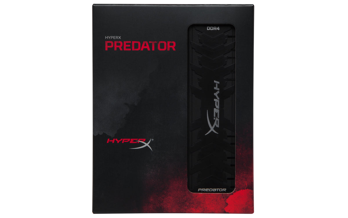 Kingston Technology HyperX Predator – Arbeitsspeicher – 16 GB (2×8 GB), DDR4 3600 MHz, CL17, 1,35 V, 288-Pin DIMM, Schwarz