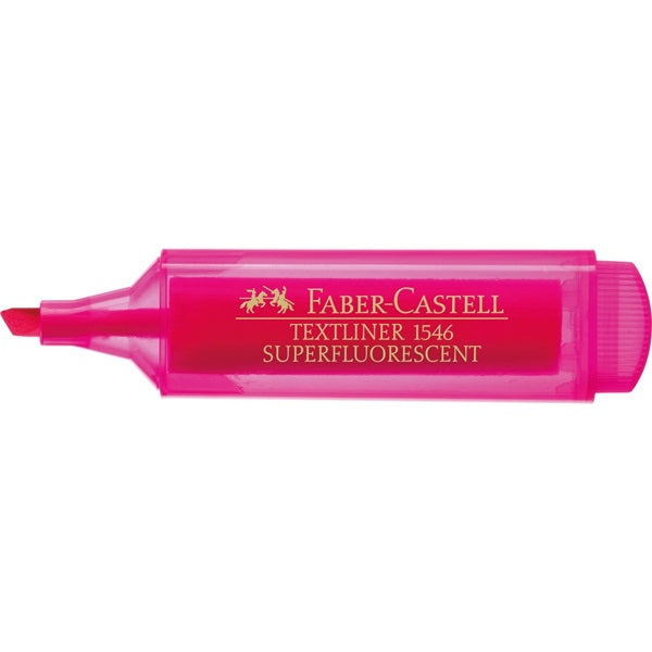 Faber-Castell Textmarker Pink – Keilspitze, 1–5 mm, nachfüllbar