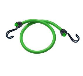 MASTER LOCK Masterlock – Gummi-Spannseil Ø 8 mm × 0,8 m, Gummi, grün, mit umgekehrten Doppelhaken, 2 Stk.