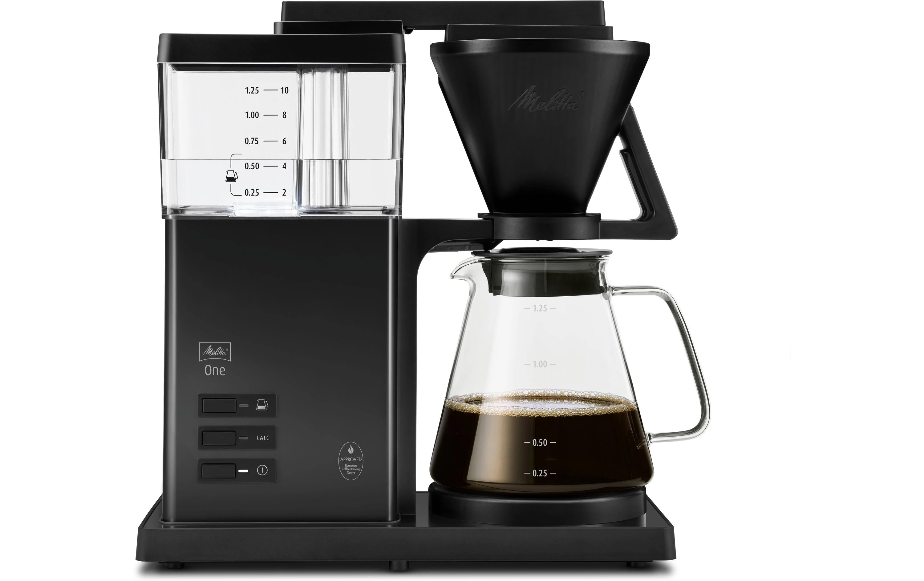 Melitta One Filterkaffeemaschine – 1,25 l, 12 Tassen, Schwarz
