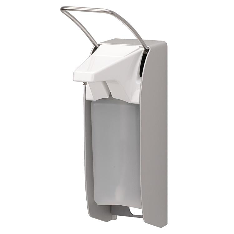 Ophardt Manueller Seifenspender – Wandmontage – 500 ml, Aluminium, für Flüssigseife und Desinfektionsmittel