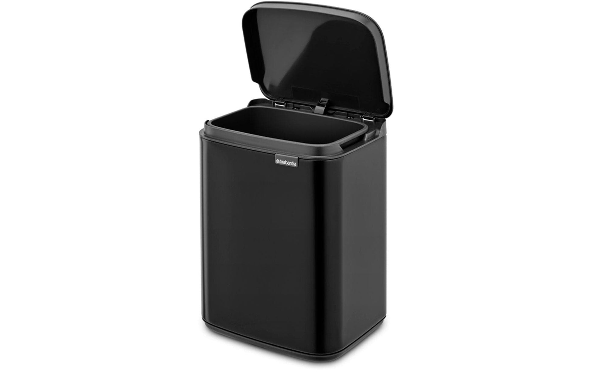 Brabantia Kosmetikeimer Bo – 4 l – Stahl, rechteckig – schwarz matt – Soft-Close