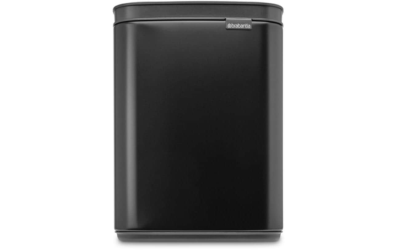 Brabantia Kosmetikeimer Bo – 4 l – Stahl, rechteckig – schwarz matt – Soft-Close