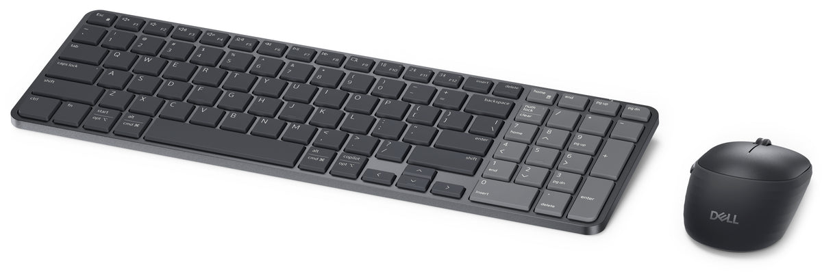 DELL Pro 7 Rechargeable – Tastatur-Maus-Set – QWERTZ (CZ/SK) – RF + Bluetooth, Graphit, für Windows & Mac