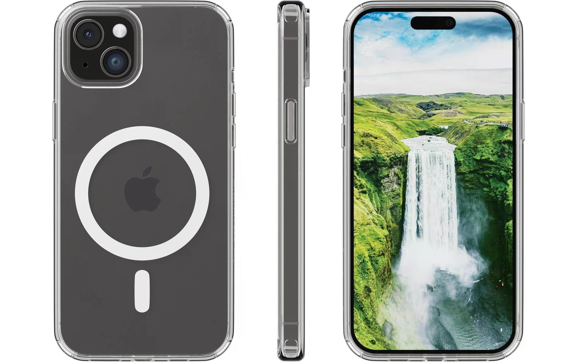 dbramante1928 Iceland Backcover – für Apple iPhone 15/15 Plus, MagSafe, Kunststoff, Transparent