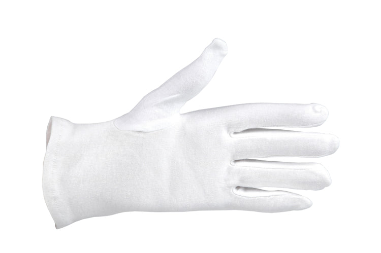 Weitaglove Baumwollhandschuhe – 24 Paar – Weiss, 21–28 cm