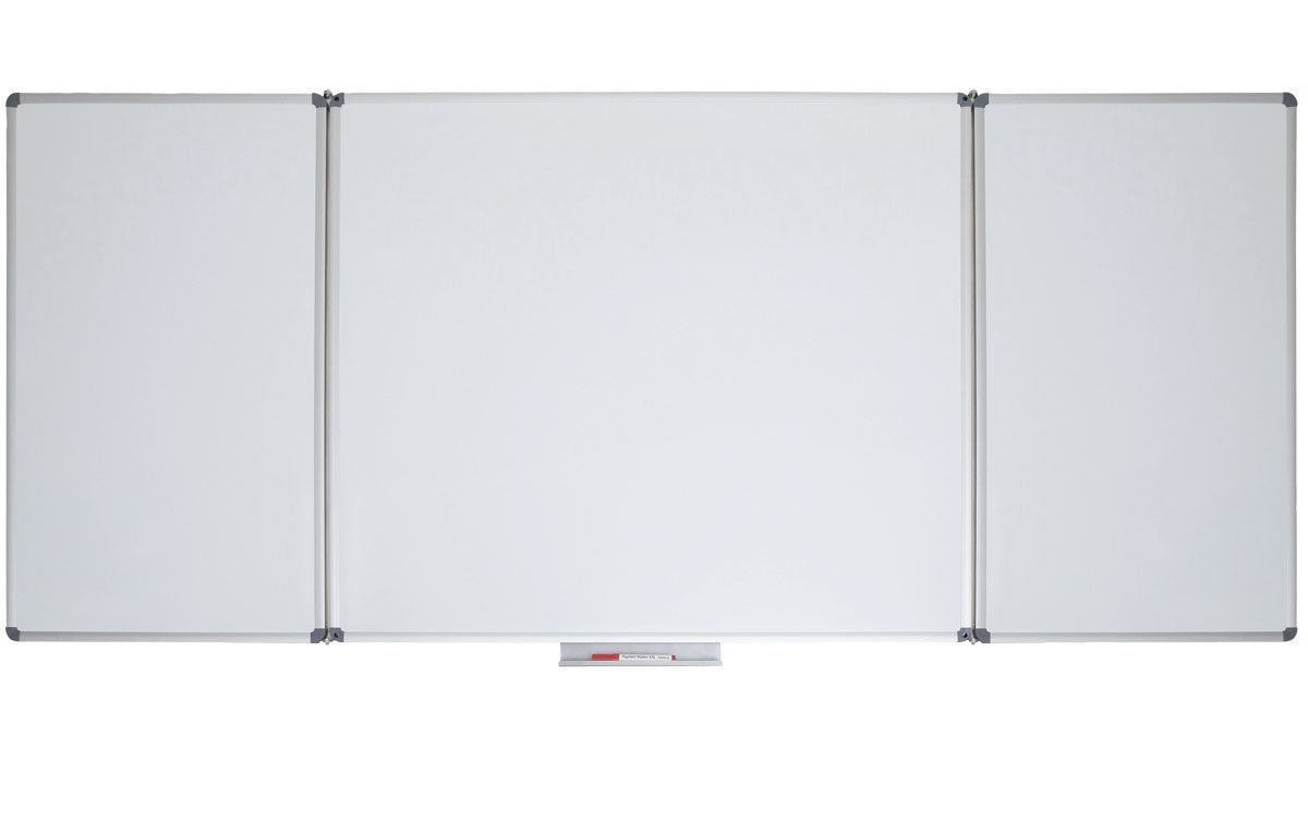 MAUL Whiteboard – 120 × 100 cm, Alu-Rahmen, Wandmontage, inkl. Stiftablage