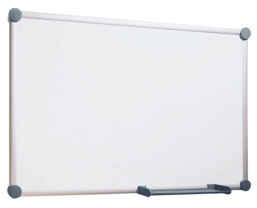 MAUL Whiteboard – 150 × 10 cm, Emaille, magnetisch, Alurahmen, Wandmontage