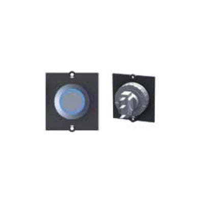 Bachmann Hilfsschalter – 24 V, 0,05 A, Lötanschluss, IP66 – Edelstahl, beleuchtet blau