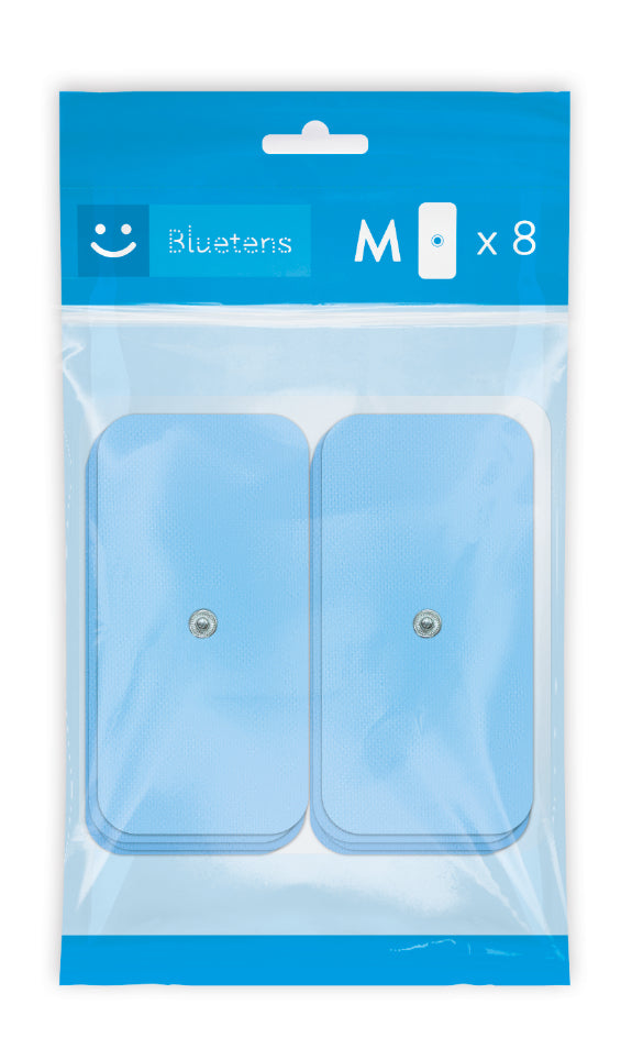 Bluetens Ersatz-Elektroden Grösse M – für Bluetens BLT01 – 8 Stk, blau