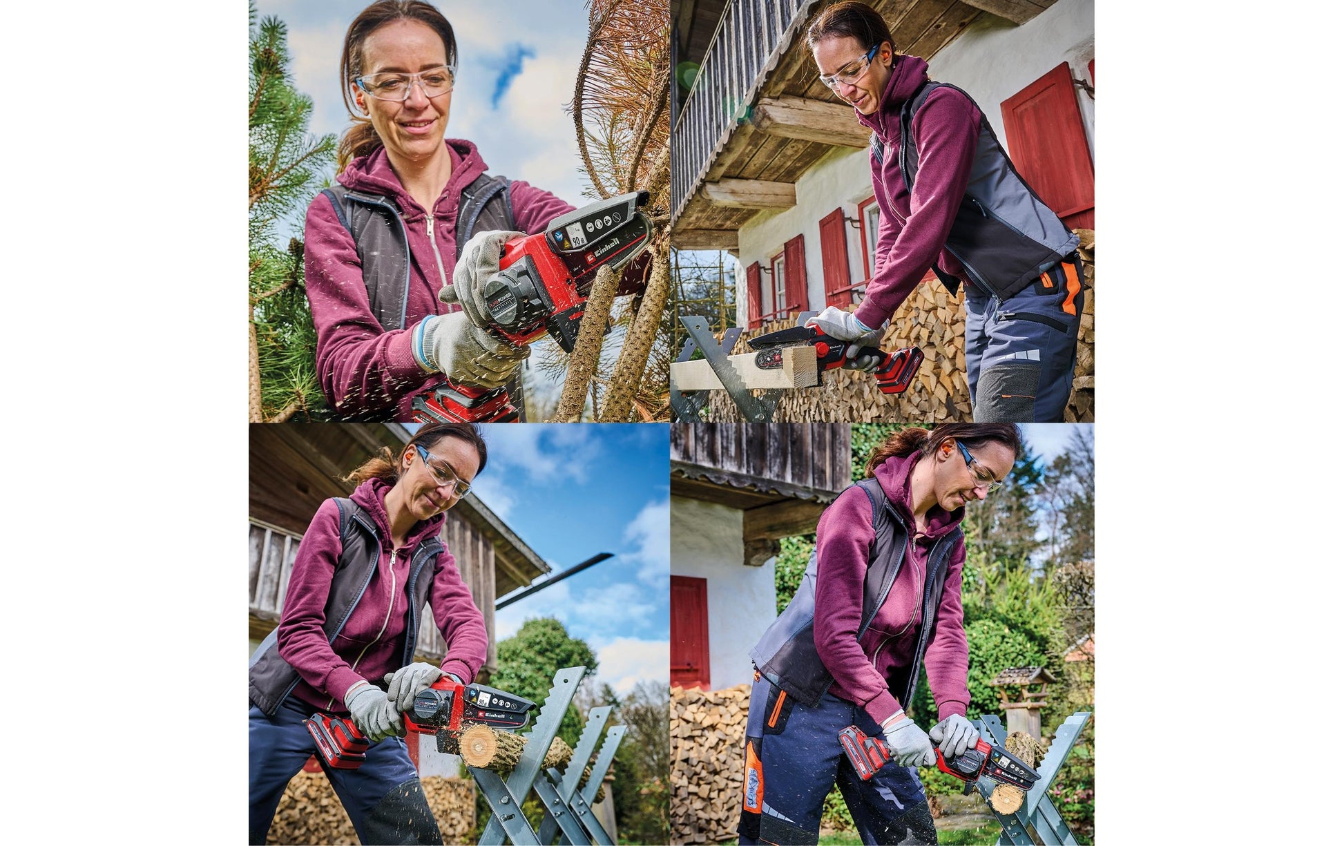 Einhell GE-PS 18/15 Li B Akku-Astkettensäge – Schwertlänge 158 mm, Schnittlänge 125 mm – Solo – Power X-Change
