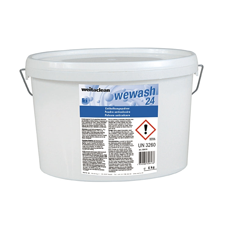 Weitaclean Entkalker (Haushaltsgeräte) für Combi-Steamer, Bain-Marie, Geschirrspüler – Pulver, Eimer – 6 kg