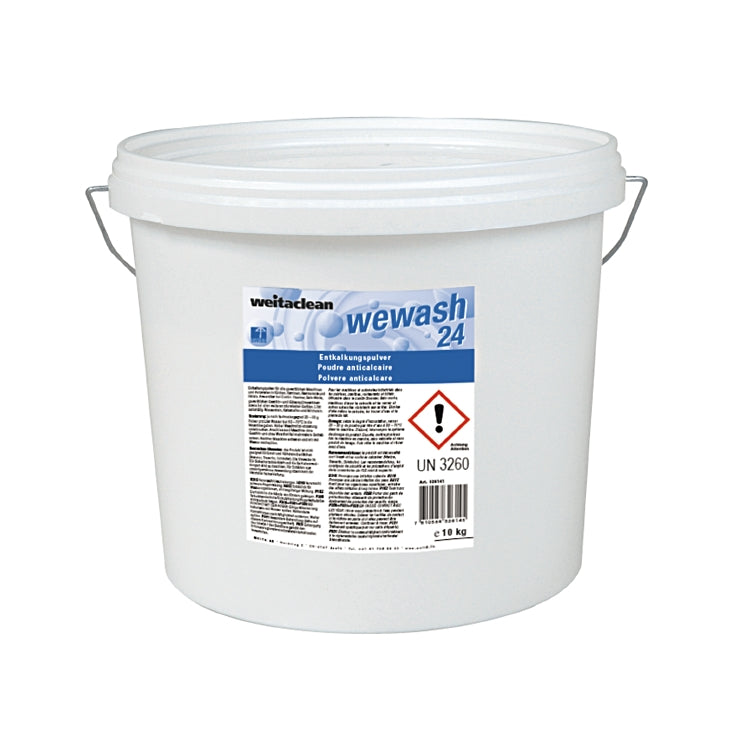 Weitaclean Wewash 24 Entkalker – für Combi-Steamer, Bain-Marie, Geschirr-/Gläserspülmaschinen – Pulver – 10 kg