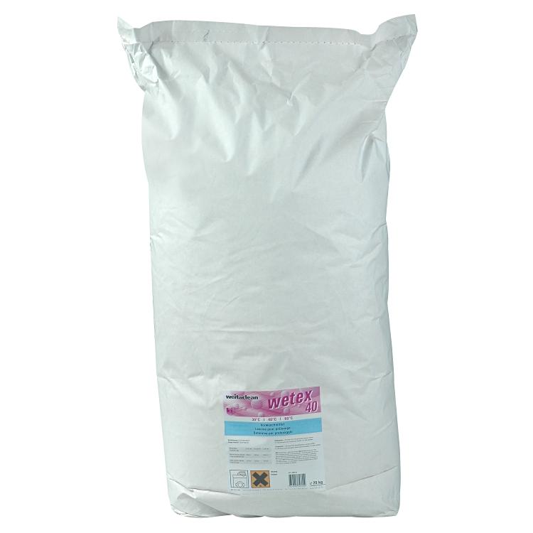 Weitaclean Wetex – Spezialwaschmittel 40 für Weiss- & Buntwäsche – 25 kg – enzymhaltig, ohne Bleichmittel
