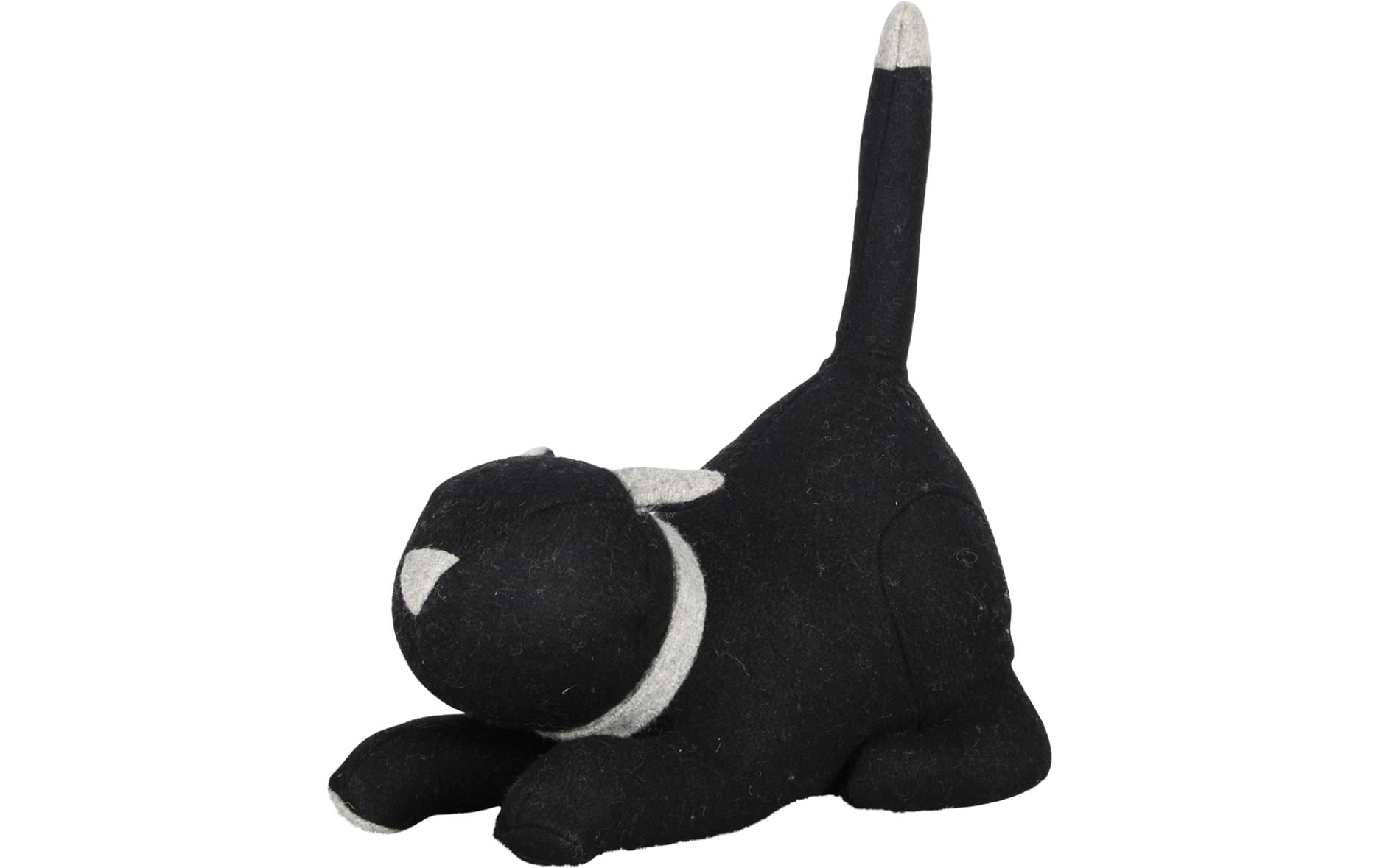 Esschert Design Türstopper – Filz/Marmor/Polyester – Schwarz – Ø 260 × H 270 mm