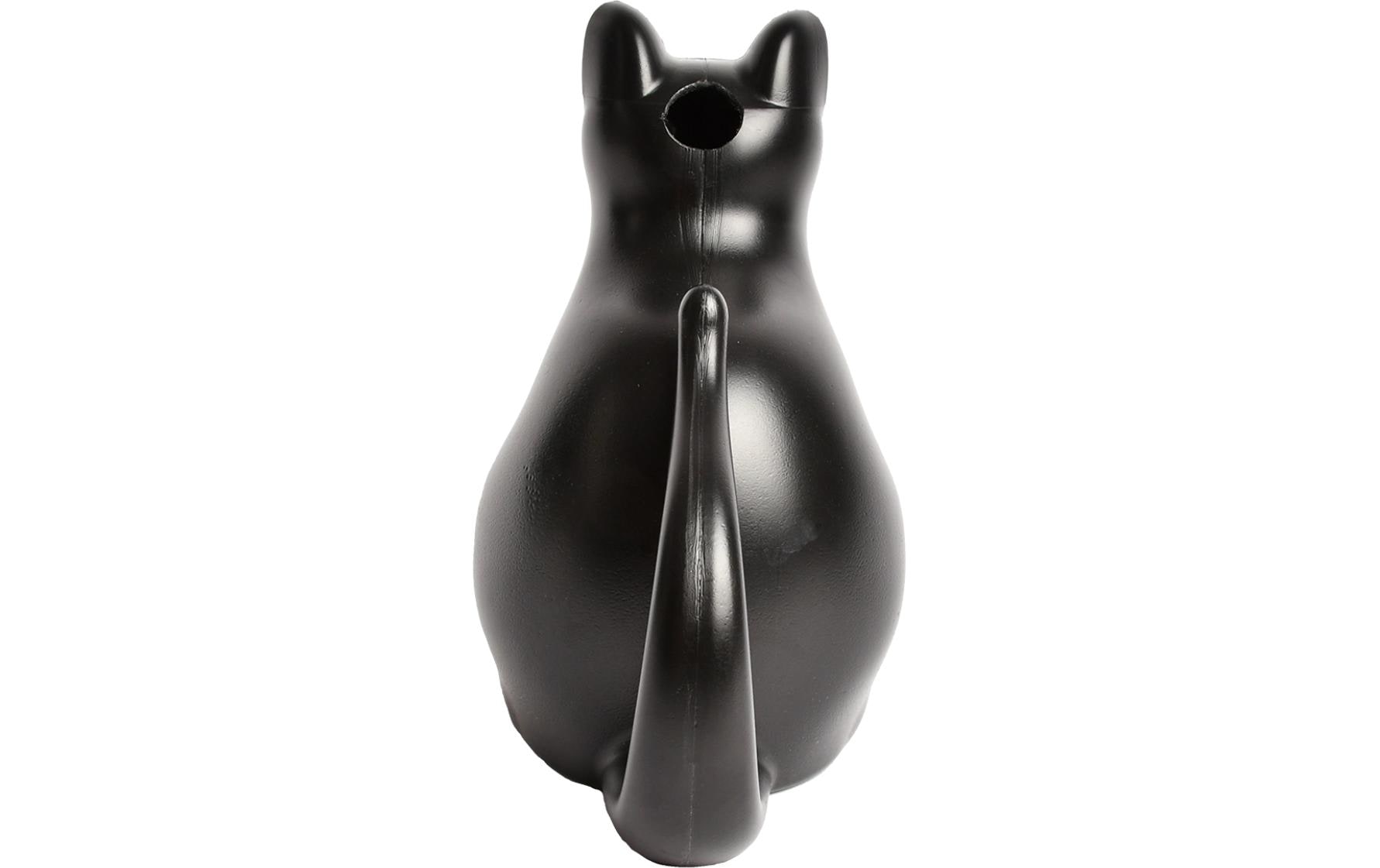 Esschert Design Giesskanne Katze – 3,1 l, Polyethylen, Schwarz, 17,0 × 25,9 × 29,2 cm