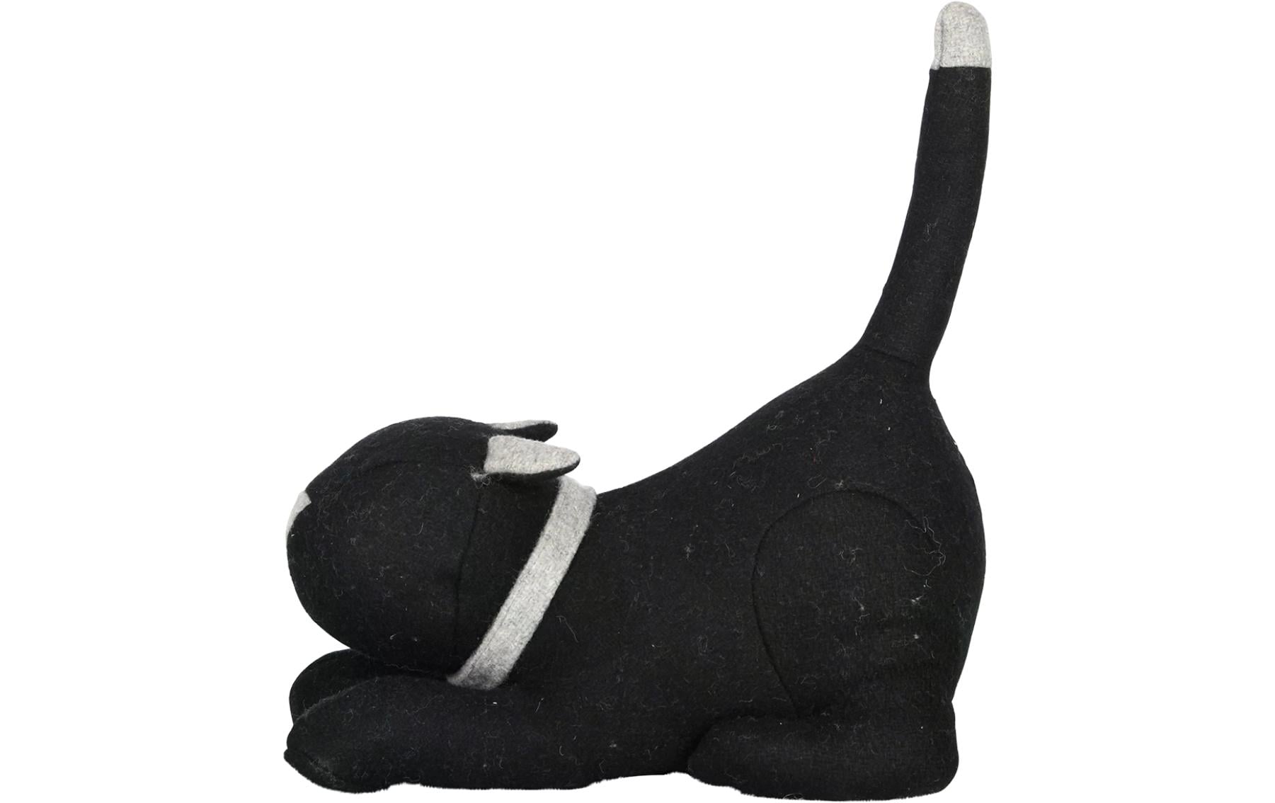 Esschert Design Türstopper – Filz/Marmor/Polyester – Schwarz – Ø 260 × H 270 mm