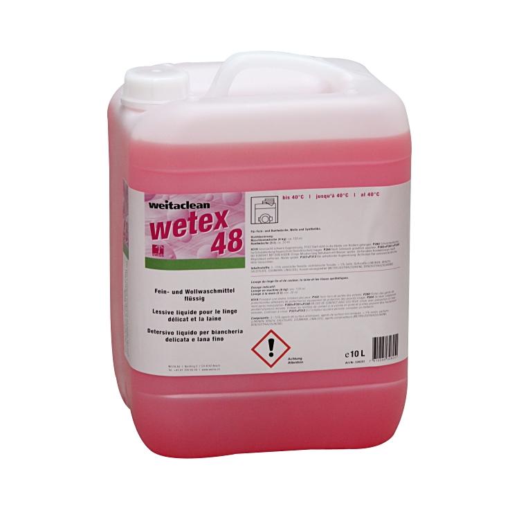 Weitaclean Wetex – Spezialwaschmittel für Wolle, Seide, Kunstfasern 48 – 10 l – aufhellerfrei