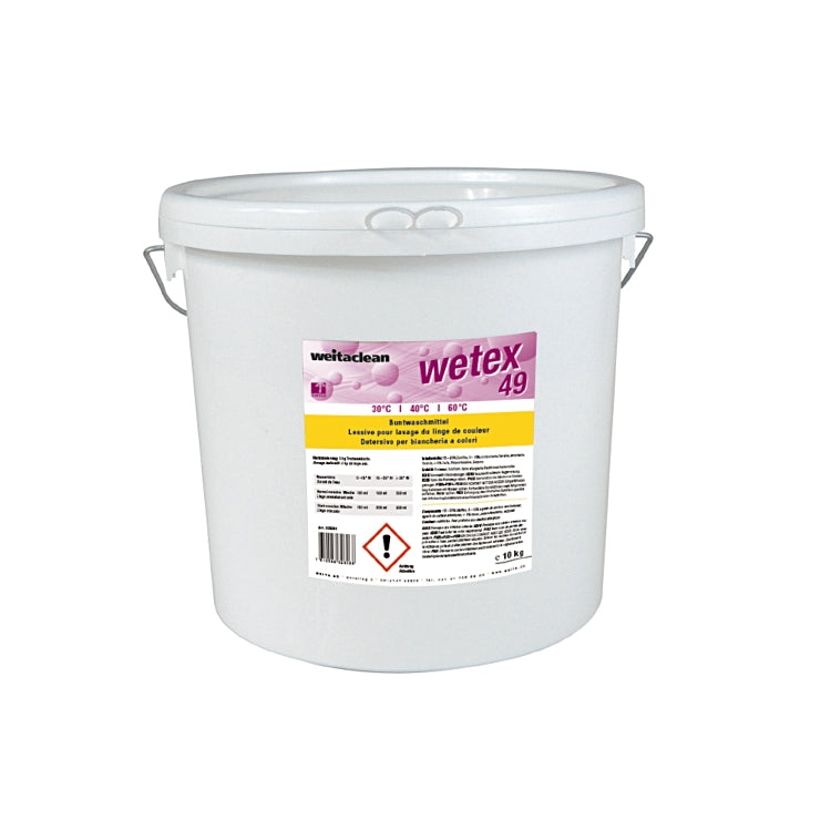 Weitaclean Wetex – Waschpulver für Buntwäsche – 10 kg – Enzymhaltig, nur für gewerblichen Gebrauch