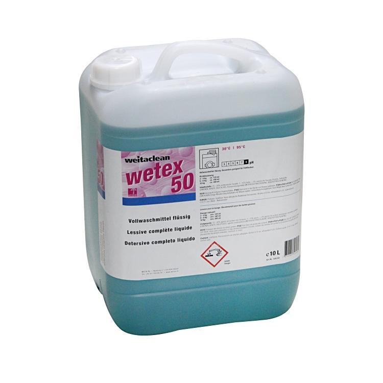 Weitaclean Wetex – Flüssigwaschmittel für Baumwolle & Kunstfasern – 10 l – nur für gewerblichen Gebrauch