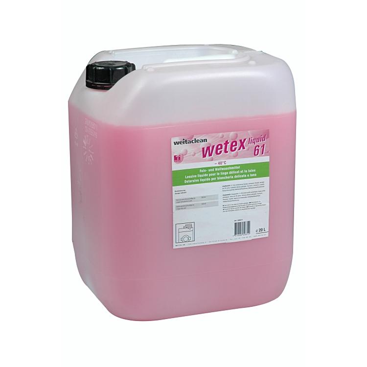Weitaclean Wetex – Flüssigwaschmittel für Feinwäsche & Wolle Liquid 61 – 20 l – nur für gewerblichen Gebrauch